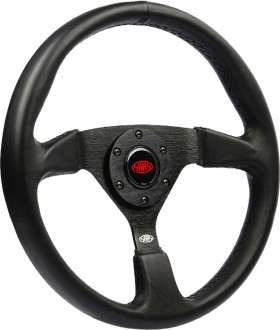 SAAS+Leather+Sports+Steering+Wheel