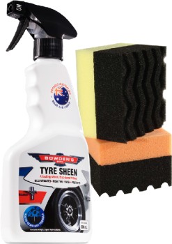Bowdens-Own-Tyre-Sheen-500mL-All-Sorts-Tyre-Applicator-2PK on sale