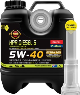 Penrite-HPR-Diesel-5-5W-40-7L on sale