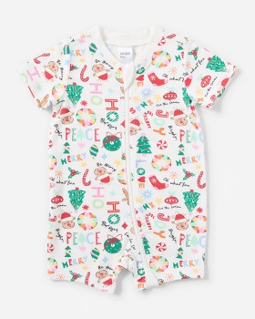 Christmas+Family+Matching+Wishing+Tree+Zip+Romper