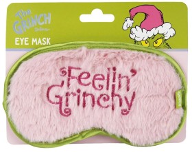 Dr-Seuss-The-Grinch-Slogan-Eye-Mask on sale