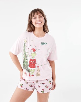 The-Grinch-License-Family-Matching-Christmas-Knit-Pyjama-Set on sale