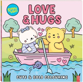 Sunny+Vibes+Love+and+Hugs+Cute+and+Bold+Colouring+Book