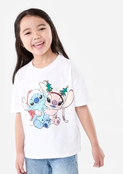 Disney-Lilo-Stitch-License-Christmas-T-Shirt on sale