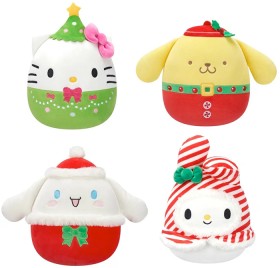 20cm-Original-Squishmallows-Sanrio-Hello-Kitty-Christmas-Plush-Toy-Assorted on sale