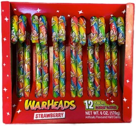 12-Pack-Warheads-Strawberry-Sour-Candy-Canes-170g on sale