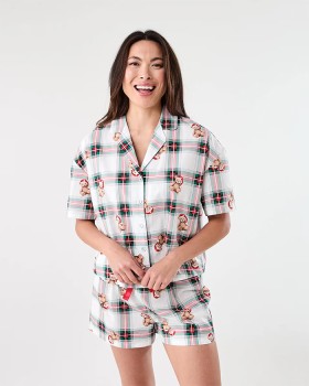 Family-Matching-Christmas-Woven-Boxy-Pyjama-Set on sale