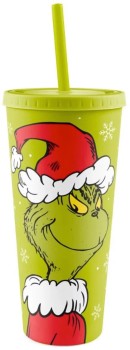The-Grinch-Tumbler-with-Straw on sale