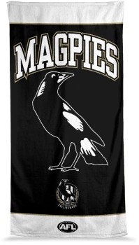 AFL-Collingwood-Magpies-Cotton-Beach-Towel on sale
