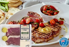 Coles-No-Added-Hormones-Beef-Porterhouse-Steak-with-Thyme-and-Pepper-Butter-500g on sale