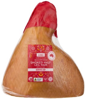 Coles-Beechwood-Smoked-Half-Leg-Ham on sale