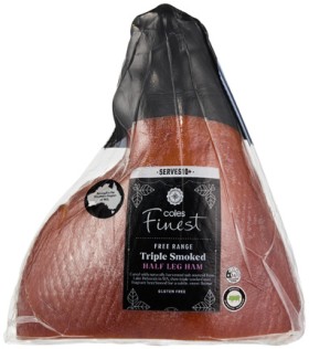 Coles+Finest+Free+Range+Triple+Smoked+Half+Leg+Ham