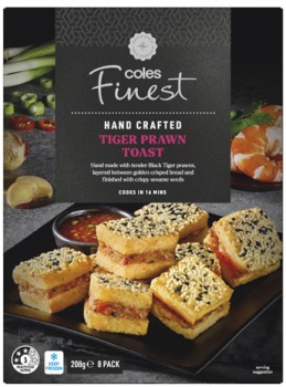 Coles+Finest+Frozen+Prawn+Toast+Squares+8+Pack+208g