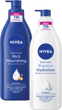 Nivea+Rich+Nourishing+or+Express+Hydration+Body+Lotion+400mL