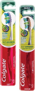 Colgate-360-Degree-Advanced-Soft-or-Medium-Toothbrush-1-Pack on sale