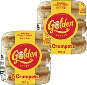 Golden-Crumpet-Rounds-6-Pack-300g on sale