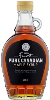 Coles-Finest-Pure-Canadian-Maple-Syrup-250mL on sale