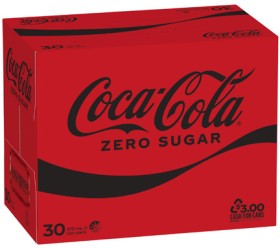 Coca-Cola-Zero-Sugar-Soft-Drink-30x375mL on sale