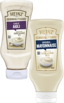 Heinz-Seriously-Good-Aioli-or-Mayonnaise-500mL on sale