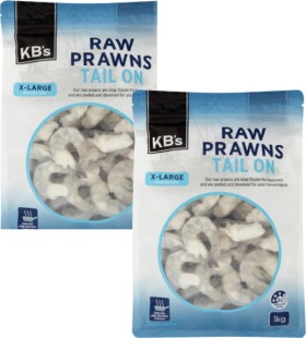 KBs-Raw-Prawns-Tail-On-1kg on sale