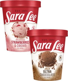 Sara-Lee-Ice-Cream-Tub-1-Litre on sale