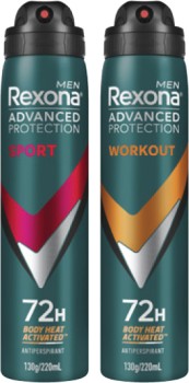 Rexona+Advanced+72hr+Aerosol+Deodorant+220mL