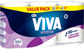Viva-Double-Length-Paper-Towel-3-Pack on sale
