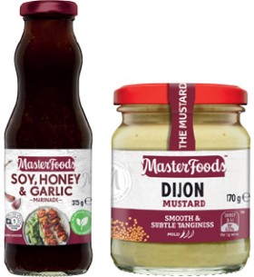 MasterFoods-Marinade-375g-Mustard-170175g-or-Horseradish-Cream-175g-Selected-Varieties on sale