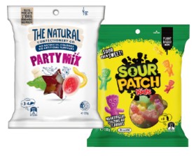 The-Natural-Confectionery-Co-130230g-Sour-Patch-Kids-Bag-190g-or-Pascall-Lollies-150300g-Selected-Varieties on sale