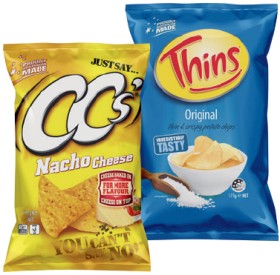 Thins+150%E2%80%91175g+or+CC%26rsquo%3Bs+Corn+Chips+175g+Selected+Varieties