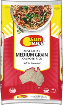 SunRice+Medium+Grain+Rice+5kg+Selected+Varieties