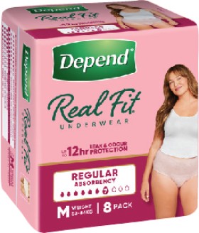Depend-Real-Fit-Women-Underwear-8-Pack-Selected-Varieties on sale