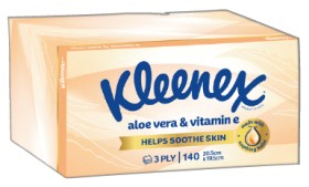 Kleenex-Facial-Tissues-140-Pack-Selected-Varieties on sale