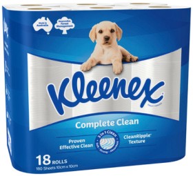 Kleenex-Complete-Clean-Toilet-Tissue-18-Pack on sale