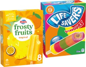 Life+Savers+Ice+Block+8+Pack%2C+Peters+Frosty+Fruits+8+Pack+or+Fruit+Stack+6+Pack