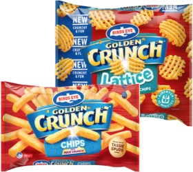 Birds+Eye+Golden+Crunch+Potato+Chips+900g%2C+Lattice+or+Sidewinders+Chips+750g+Selected+Varieties