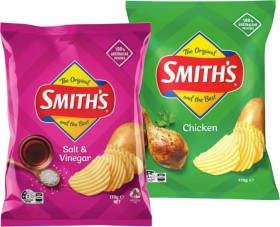 Smith%26rsquo%3Bs+Crinkle+Cut+Chips+150%E2%80%91170g+Selected+Varieties