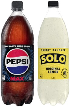 Pepsi+or+Solo+1.25+Litre+Selected+Varieties