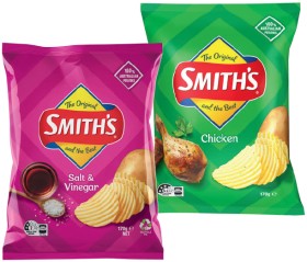 Smith%26rsquo%3Bs+Crinkle+Cut+Chips+150%E2%80%91170g+Selected+Varieties