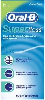 Oral-B+Super+Floss+50+Pre-Cut+Strands