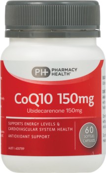 Pharmacy-Health-CoQ10-150mg-60-Capsules on sale