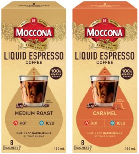 Moccona+Liquid+Espresso+Coffee+Sachet+8+Pack+Selected+Varieties