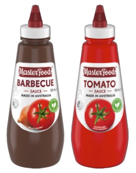 MasterFoods+Tomato+or+Barbecue+Squeezy+Sauce+475%E2%80%91500mL+Selected+Varieties