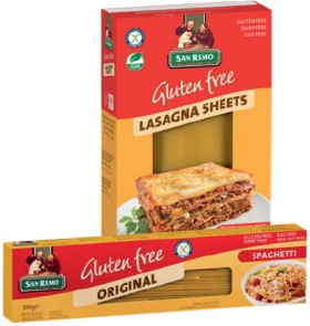 San+Remo+Gluten+Free+Pasta+200%E2%80%91350g+or+Pulse+Pasta+250g+Selected+Varieties