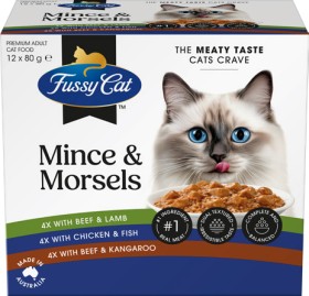 Fussy+Cat+Wet+Cat+Food+12x80g+Selected+Varieties
