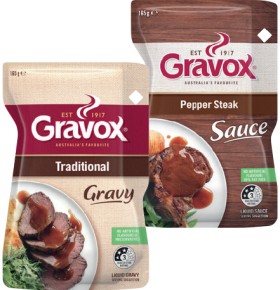 Gravox+Gravy+or+Sauce+165g+Selected+Varieties