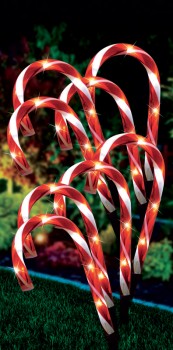 Solar+Candy+Cane+Path+Lights+8+Pack+32cm