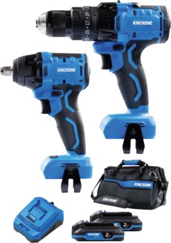 Kincrome+18V+Drill+%26amp%3B+Impact+Wrench+Kit