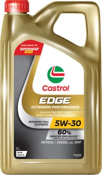 NEW+Castrol+EDGE+EXTENDED+PERFORMANCE+5W-30+5L+Engine+Oil