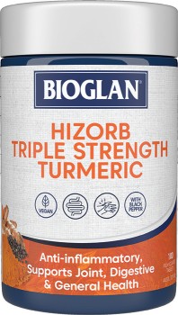 Bioglan-Hi-Zorb-Triple-Strength-Turmeric-100-Tablets on sale